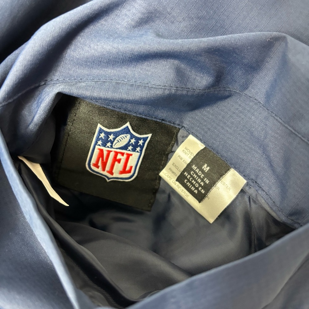 NFL New England Patriots reversible Blue Gray Jacket with Logo Size M - Picture 7 of 13